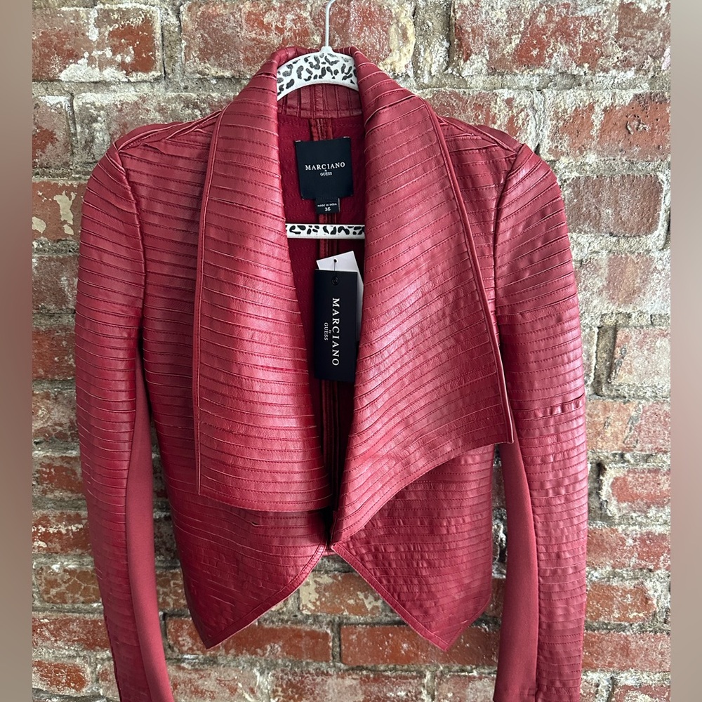 Marciano by Guess leather jacket! Fits super cute!